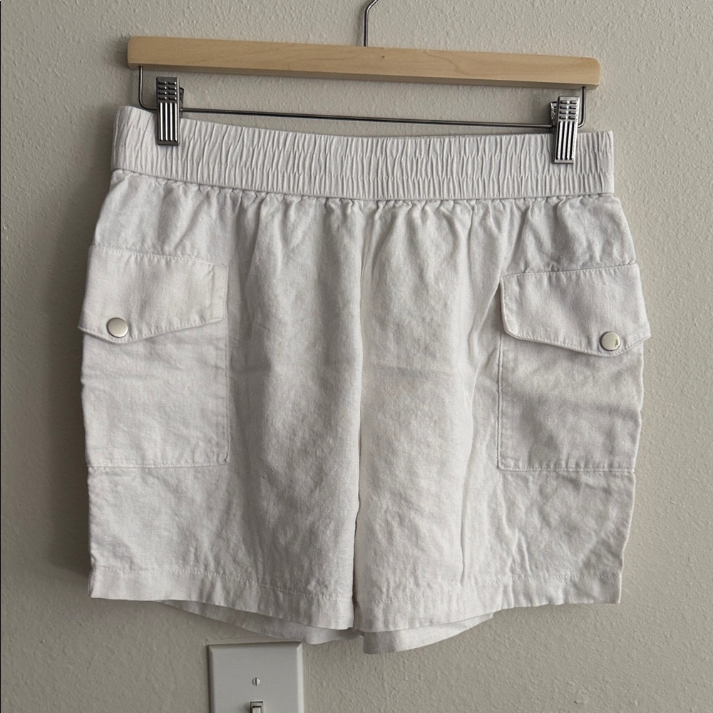 INC International Concepts Women's Cream Cargo Shorts